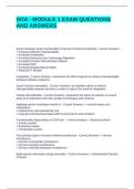 SOA - MODULE 1 EXAM QUESTIONS AND ANSWERS