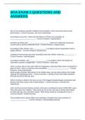 SOA EXAM 2 QUESTIONS AND ANSWERS