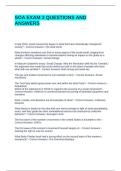 SOA EXAM 3 QUESTIONS AND ANSWERS