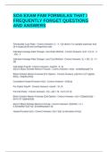 SOA EXAM FAM FORMULAS THAT I FREQUENTLY FORGET QUESTIONS AND ANSWERS