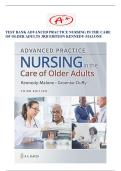 TEST BANK ADVANCED PRACTICE NURSING IN THE CARE OF OLDER ADULTS 3RD EDITION KENNEDY-MALONE