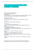 SOA EXAM FM QUESTIONS WITH CORRECT ANSWERS