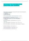 SOA EXAM P RV DISTRIBUTIONS QUESTIONS AND ANSWERS