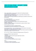 SOA EXAM STAM - SHORT TERM INSURANCE EXAM QUESTIONS WITH CORRECT ANSWERS