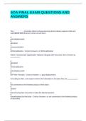 SOA FINAL EXAM QUESTIONS AND ANSWERS