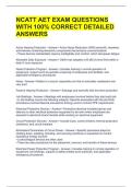 NCATT AET EXAM QUESTIONS WITH 100&percnt; CORRECT DETAILED ANSWERS 
