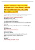 Georgia Demolition Contractor Exam  Questions And Correct Answers &lpar;Verified  Answers&rpar; Plus Rationales 2026 Q&A &vert;  Instant Download Pdf