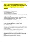 Florida LP Exam Safe Dispensing of Propane NFPA 110 NFPA 1192 State of Florida LPG Laws and Rules NFPA 54 NFPA 58 With complete solution RATED A&plus; NEW EDITION&excl;&excl; 
