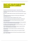 NCATT AET 200-250 EXAM REVIEW QUESTIONS WITH CORRECT ANSWERS 
