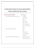 ECMO SPECIALIST EXAM 101 QUESTIONS WITH COMPLETE SOLUTIONS