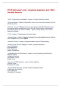 PPCT Defensive Tactics Complete Questions And 100&percnt; Verified Answers