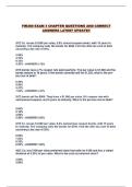 FIN380 EXAM 3 CHAPTER QUESTIONS AND CORRECT ANSWERS LATEST UPDATE&excl;&excl;