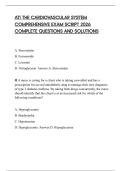 ATI THE CARDIOVASCULAR SYSTEM COMPREHENSIVE EXAM SCRIPT 2026 COMPLETE QUESTIONS AND SOLUTIONS