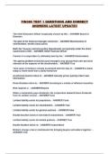 FIN380 TEST 1 QUESTIONS AND CORRECT ANSWERS LATEST UPDATE&excl;&excl;