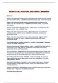 FIN380 EXAM 3 QUESTIONS AND CORRECT ANSWERS&excl;&excl;