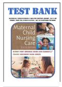 Test bank for Maternal Child Nursing Care 6th Edition &lpar;Mosby&comma; 2017&rpar; by Perry&comma; Isbn no&semi; 9780323549387&comma; all 49 Chapters Covered