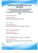 NU 606 EXAM&lpar;CARDIOVASCULAR&rpar;  &lpar;2025&sol;2026&rpar;  COMPREHENSIVE QUESTIONS AND VERIFIED  ACCURATE SOLUTION &lpar;DETAILED &  ELABORATED&rpar; &vert;GET IT 100&percnt; ACCURATE &vert; 2025&sol;2026  TEST