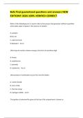 Befo final guaranteed questions and answers NEW EDITION&excl;&excl; 2026 100&percnt; VERIFIED CORRECT 