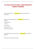 IVY TECH APHY 201 EXAM 1 QUESTIONS WITH CORRECT ANSWERS