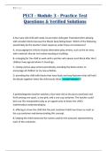 PECT - Module 3 - Practice Test Questions & Verified Solutions