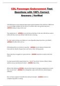 Passenger Endorsement CDL &ndash; Complete Practice Questions and Correct Answers 