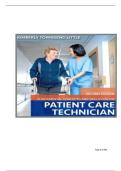 TEST BANK FOR Fundamental Concepts and Skills for the Patient Care Technician 2nd Edition by Kimberly Townsend Little  ISBN:978-0323794855  COMPLETE GUIDE ALL CHAPTERS COVERED 100% VERIFIED A+GRADE ASSURED!!!!! NEW LATEST UPDATE!!!!!