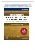 TEST BANK FOR Workbook for Bushong&rsquo;s Radiologic Science for Technologists&colon; Physics&comma; Biology&comma; and Protection 13th Edition by Stewart C&period; Bushong ISBN&colon;978-0323930741 COMPLETE GUIDE All CHAPTERS COVERED 100&percnt; VERIFIED A&plus; GRADE ASSURED&excl;&excl;&excl;&excl;&excl; NEW LATEST UPDATE&excl;&excl;&excl;