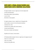 ECPI UNIT 2 FINAL EXAM PAPER 2026 QUESTIONS WITH VERIFIED SOLUTIONS