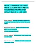 ACTUAL EXAM FAGD WITH CORRECT ACTUAL QUESTIONS AND CORRECTLY WELL DEFINED ANSWERS LATEST ALREADY GRADED A&plus; 2025 &ndash; 2026