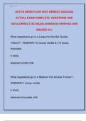 DUTCH BROS FLOW TEST NEWEST 2025&sol;2026  ACTUAL EXAM COMPLETE  QUESTIONS AND  100&percnt;CORRECT DETAILED ANSWERS &lpar;VERIFIED AND  GRADED A&plus;&rpar;