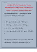 ECON 200 UOFA Final Exam Version 1 Newest  2025&sol;2026 Complete 100 Questions And 100&percnt;Correct  Answers &lpar;Verified And Graded A&plus;&vert;&vert;Brand New&excl;&rpar;
