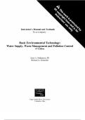 Test Bank for Basic Environmental Technology Water Supply&comma; Waste Management and Pollution Control 6th Edition by Jerry Nathanson