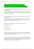 PSIO 303 EXAM 2 Question and answers correctly solved 2025&sol;2026