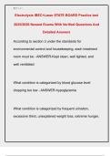 Electrolysis IBEC&plus;Laser STATE BOARD Practice test  2025&sol;2026 Newest Exams With Verified Questions And  Detailed Answers 