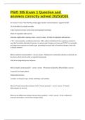 PSIO 305 Exam 1 Question and answers correctly solved 2025&sol;2026 