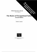 Basics of Occupational Safety&comma; The 2nd Edition by David Goetsch Test Bank&comma; Questions and Answers - All Chapters