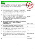 PSIO 305 Exam 4 Daily Quiz Questions Question and answers verified to pass&eacute;d 2025&sol;2026