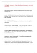 HCR 240 midterm Exam 85 Questions with Verified Answers&comma;100&percnt;CORRECT