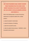 EMT FISDAP READINESS EXAM 2 NEWEST 2025&sol;EMT  FISDAP READINESS PRACTICE EXAM 2 EXAM  NEWEST 2025&sol;2026 ACTUAL EXAM 170 QUESTIONS  AND 100&percnt;CORRECT DETAILED ANSWERS &lpar;VERIFIED  AND GRADED A&plus;&rpar; 