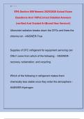 EPA Section 609 Newest 2025/2026 Actual Exam  Questions And 100%Correct Detailed Answers  (verified And Graded A+|Brand New Version!) 