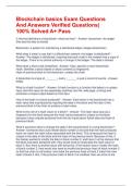 Blockchain basics Exam Questions And Answers Verified Questions&vert; 100&percnt; Solved A&plus; Pass