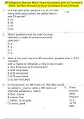 MRI Registry Review Mock Exam Questions with all Correct & 100&percnt; Verified Answers &vert;Actual Complete Exam&vert; Already Graded A&plus;