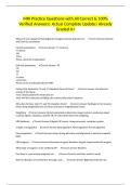 MRI Practice Questions with All Correct & 100&percnt; Verified Answers&vert; Actual Complete Update&vert; Already Graded A&plus;