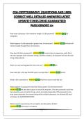 CEH-CRYPTOGRAPHY &vert;QUESTIONS AND 100&percnt; CORRECT WELL DETAILED ANSWERS&vert;LATEST UPDATE&excl;&excl;&excl;&excl;2025&sol;2026&vert;GUARANTEED PASS&vert;GRADED A&plus;