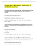 NSG 3800 Exam 3 With complete solution RATED A&plus; NEW EDITION 100&percnt; PASS