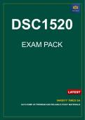 DSC1520 Exam Pack 2025 (Oct/Nov) - A+ Guaranteed
