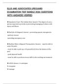ELLIS AND ASSOCIATES LIFEGUARD EXAMINATION TEST BUNDLE 2026 QUESTIONS WITH ANSWERS VERIFIED