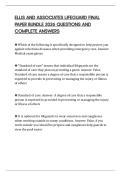 ELLIS AND ASSOCIATES LIFEGUARD FINAL PAPER BUNDLE 2026 QUESTIONS AND COMPLETE ANSWERS