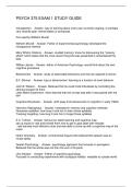 PSYCH 375 EXAM 1 STUDY GUIDE