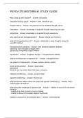 PSYCH 375 MIDTERM -1 STUDY GUIDE